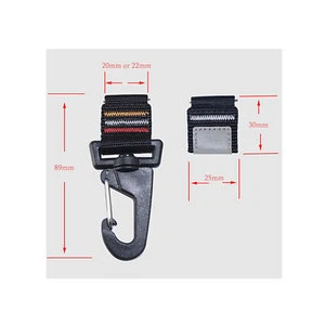 Llavero de nailon de liberación rápida de 20 mm/22 mm con hebilla de campamento accesorios para llavero - Imagen 1 de 5