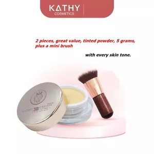 KATHY Tinted Powder Free Brush,Aura skin,Clear Face,No Pores,Oil Control. - Picture 1 of 12