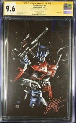 ТРАНСФОРМЕРЫ 8 CGC SS 9.6 с подписью ГАБРИЭЛЕ ДЕЛЬ ОТТО - Изображение 1 из 2