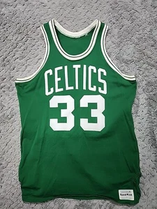 Vintage Larry Bird Jersey Boston Celtics Size 44 Medalist Sand Knit #33 NBA - Picture 1 of 4