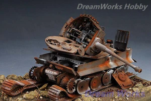 Ganador del premio construido 1/35 DAK Tiger N° 121 s.Pz.Abt 501 diorama del norte de África + PE - Imagen 1 de 7