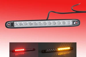 LED Rückleuchte 12 24 Volt Blinker Bremslicht Rücklich Leiste Anhänger schmal  - Zdjęcie 1 z 9