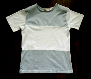 Bechamel Gray & White Medium Striped Shirt Top Blouse EXCELLENT Lk Nw - Picture 1 of 3