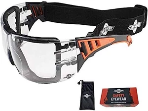 ToolFreak Safety Glasses Foam Padded with Headstrap Rated to EN166F/EN170