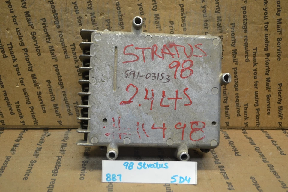 1998 Chrysler Sebring Transmission Cont Unit TCU P04606468AK Module 887-5D4 - Image 1 of 3