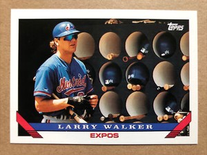 1993 Topps #95 Larry Walker Expos Baseball Card
