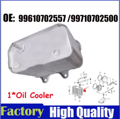 Enfriador de aceite de motor para Porsche 911 1999-2008 Boxster 2000-2004 H6 3,2 L 3,4 L 3,6 L Foto 1 de 4