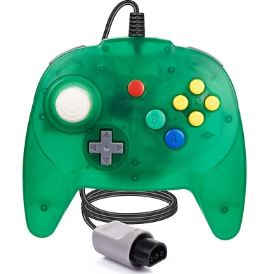 Gamepad de substituição de controle com fio N64 atualizado para console de jogos Nintendo 64 - Imagem 1 de 4