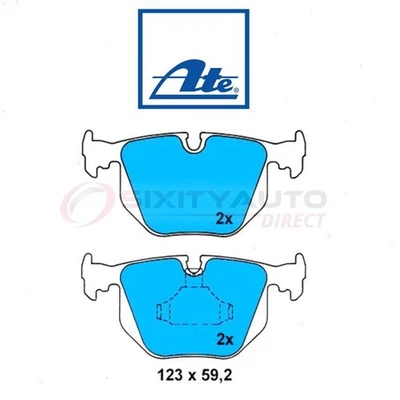 ATE Rear Disc Brake Pad Set for 2001-2005 BMW 330xi - Braking Stopping Wheel ax - Image 1 of 4