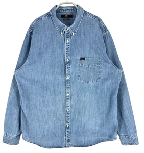 Camisa informal Lee para hombre de corte regular de mezclilla manga larga talla 2XL - Imagen 1 de 9
