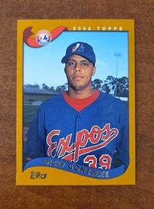 Topps 2002 intercambiado T65 impresión corta SP Dicky Gonzalez - Imagen 1 de 1