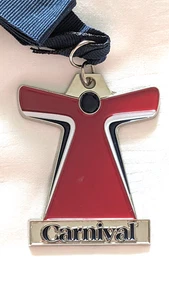 Carnival Cruise Medallion : Medal Award Souvenir Collectible on Blue Ribbon - Picture 1 of 5