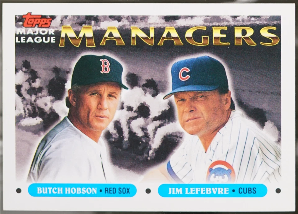 1993 Topps Baseball Butch Hobson / Jim Lefebvre MGR #502 NM - Image 1 of 1
