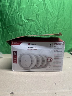 Kidde Smoke Alarm Model 20SAR Hard Wired Detector, battery, 4 Pack NEW OPEN BOX - Image 1 of 4