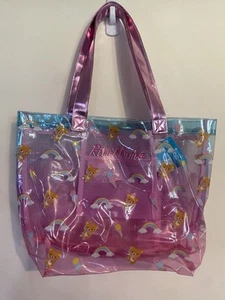 Rilakkuma pool bag, NWT Japan, pink clear tote bag, rainbows kawaii new with tag - Picture 1 of 9