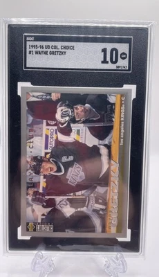 1995-96 Upper Deck Collector's Choice Wayne Gretzky #1 SGC 10 Gem Player's Club - Image 1 of 3