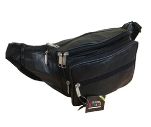 Riñonera Cartera Casual Grande Funda para Móvil CUERO AUTÉNTICO G1003 - Imagen 1 de 5