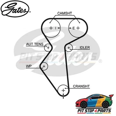 Gates KP15419XS-2 Water Pump Timing Belt Set Fits Daewoo Nubira 1997-1999 - Image 1 of 4
