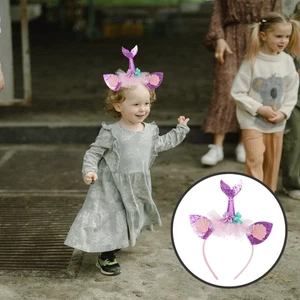 Children's Headband Festival Mermaid for Little Girl Hair Accessories - Picture 1 of 12