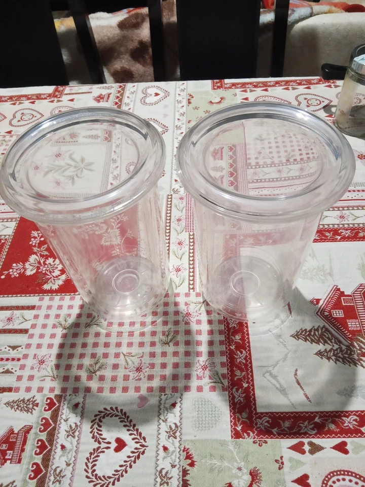 Porta-Bottiglie di vino/alcolici, e ghiaccio, trasparenti. 2 pezzi - Immagine 1 di 4