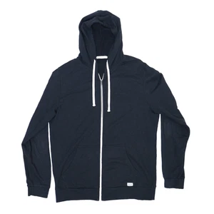 Sudadera con Capucha Capa Marina Para Hombres L Negra Algodón Modal Tarde Cremallera Completa Chaqueta Bolsillos - Imagen 1 de 9