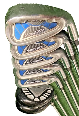 PowerBilt Momentum Iron Set 4h,5h,6-PW RH Men's Regular Steel 5h 38.5" New Grips - Image 1 of 4