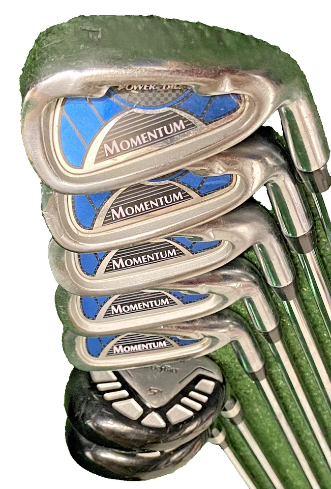 PowerBilt Momentum Iron Set 4h,5h,6-PW RH Men's Regular Steel 5h 38.5" New Grips - Image 1 of 4