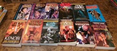 Lot of 12 Star Wars Books Planet of Twilight, Crosscurrent, Darth Plagueis+ Foto 1 de 3