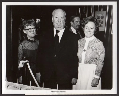 ALFRED HITCHCOCK 75th Birthday Party wife & daughter ORIG PHOTO film director - Image 1 of 3