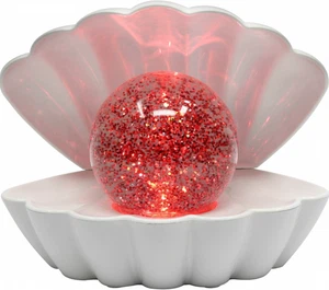 White Clam Sea Pearl Shell LED Colour Changing Lamp Bedside Night Mood Light USB - Picture 1 of 7