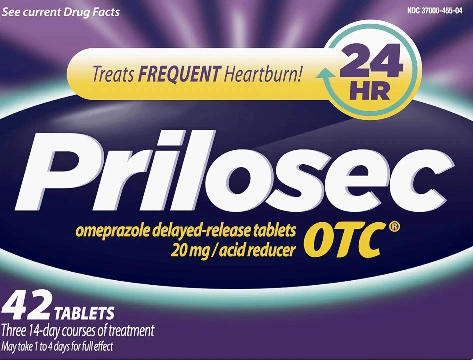 Prilosec OTC comprimidos reductores de acidez estomacal frecuentes, 42 unidades caducado 11/2025 Foto 1 de 1