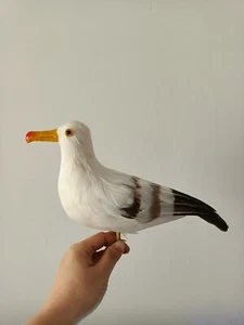 cute foam&feather simulation seagull model bird doll gift about 32cm - Picture 1 of 4