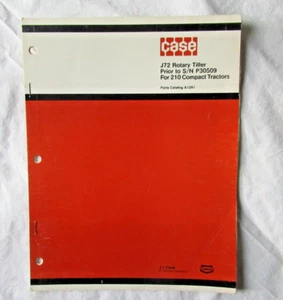 1976 Case J72 rotary tiller parts catalog manual for compact tractor model 210 - Picture 1 of 8