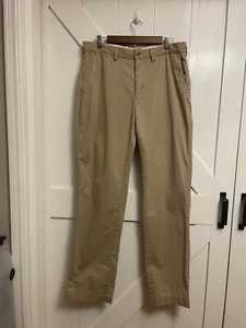 Polo Ralph Lauren Stretch Classic Fit Pants Flat Khaki Chino Mens Sz 34 x 34 - Picture 1 of 9