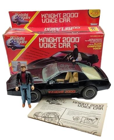 1982 Kenner Knight Rider 2000 Voice Car With Original Box Vintage Action Figure Cover