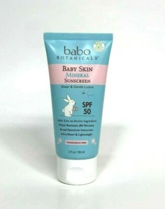 Babo Botanicals Baby Skin Mineral Sunscreen Sheer & Gentle Lotion SPF 50 3 oz - Picture 1 of 4