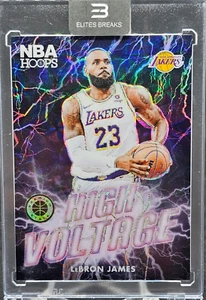 LEBRON JAMES 2023-24 PANINI NBA HOOPS PREMIUM STOCK HIGH VOLTAGE SP RARE LAKERS - Picture 1 of 2