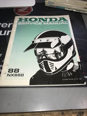 Manual de taller de fábrica OEM Honda NX650 1988 Foto 1 de 2