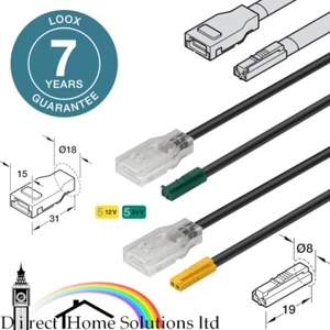Loox5 LED Treiber zu Lichtleitung für 8mm monochromatische Lichtstreifen 12V 24V Hafele - Bild 1 von 10