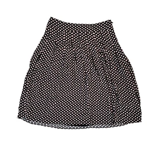 Talbots Womens Sz 2 Pink & Black A Line Pleated Skirt Side Zip Lined Above Knee - Picture 1 of 7