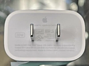 Véritable Apple A2305 MHJA3AM/A 20W Adaptateur Secteur USB-C Blanc - Photo 1 sur 5