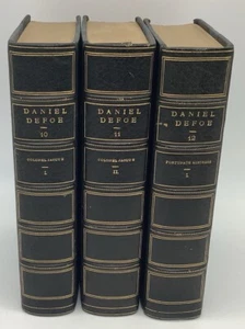The Works Of Daniel Defoe 1905 Volumes 10, 11 & 12 #130/1000 G. H. Maynadier - Picture 1 of 24