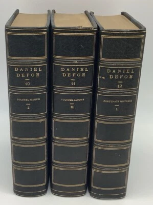The Works Of Daniel Defoe 1905 Volumes 10, 11 & 12 #130/1000 G. H. Maynadier - Image 1 of 4