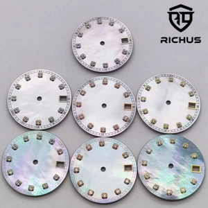NH35 Dial 28.5mm Watch Dial Diamond Mark Fit NH34 NH35 NH36 Movement Accessories - Picture 1 of 14
