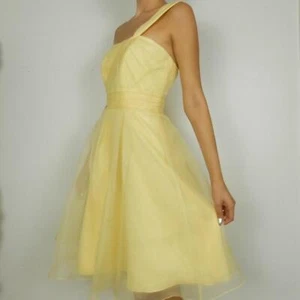 Precioso formal vintage amarillo pastel - Imagen 1 de 6