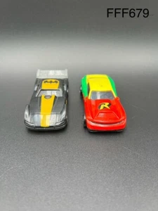 Hot Wheels DC Comics “Robin & Batman" Pull Back Cars McDonald's Super Hero 2016 - Picture 1 of 5