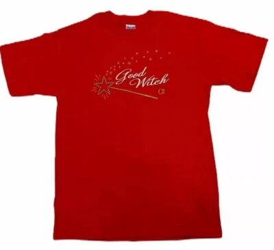 Camiseta Oz GOOD WITCH RED Gildan Nueva Sin Etiquetas Talla Mediana Peso Pesado Ultra Algodón Foto 1 de 4