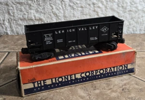 LIONEL 2456 O-Gauge del dopoguerra LEHIGH VALLEY AUTO TRAMOGGIA NERA LV 25000 - Foto 1 di 3