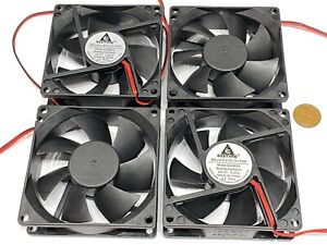 4 Pieces  Axial Cooling Fan 2pin 2 wire 80x80x25mm 80mm 8025 5V DC box G29