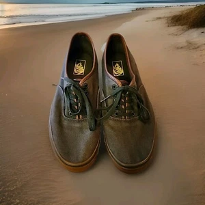 Vans Authentic Duffel Bag Green Color Gum Skate Shoe Men's US Size 12 - Picture 1 of 12